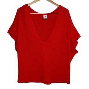Cabi Ruby Knit Deep V Pullover Sleeveless Sweater 5837 Women Size L